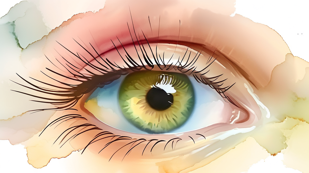 백내장 수술 후 시력 회복과 관리 방법 (watercolor 스타일)
