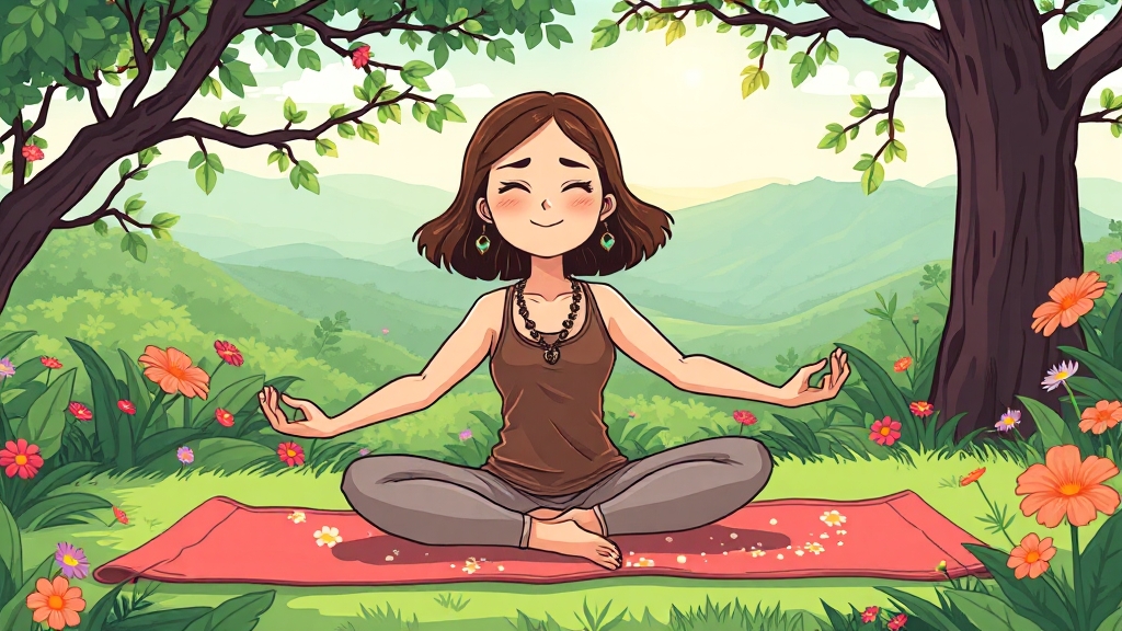 이효리의 요가 여정 (cartoon 스타일)