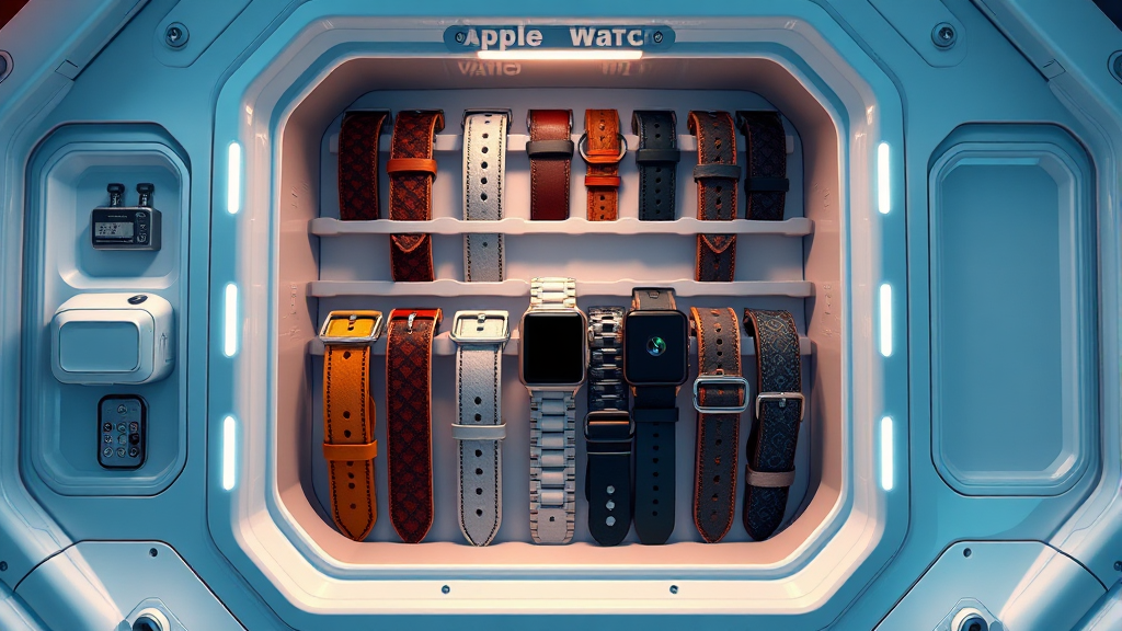 애플워치 스트랩 보관함, 2026년 트렌드는? (realistic 스타일)