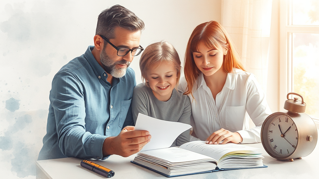 상속재산 분할 후 절차, 세금 신고까지 꼼꼼하게! (watercolor 스타일)