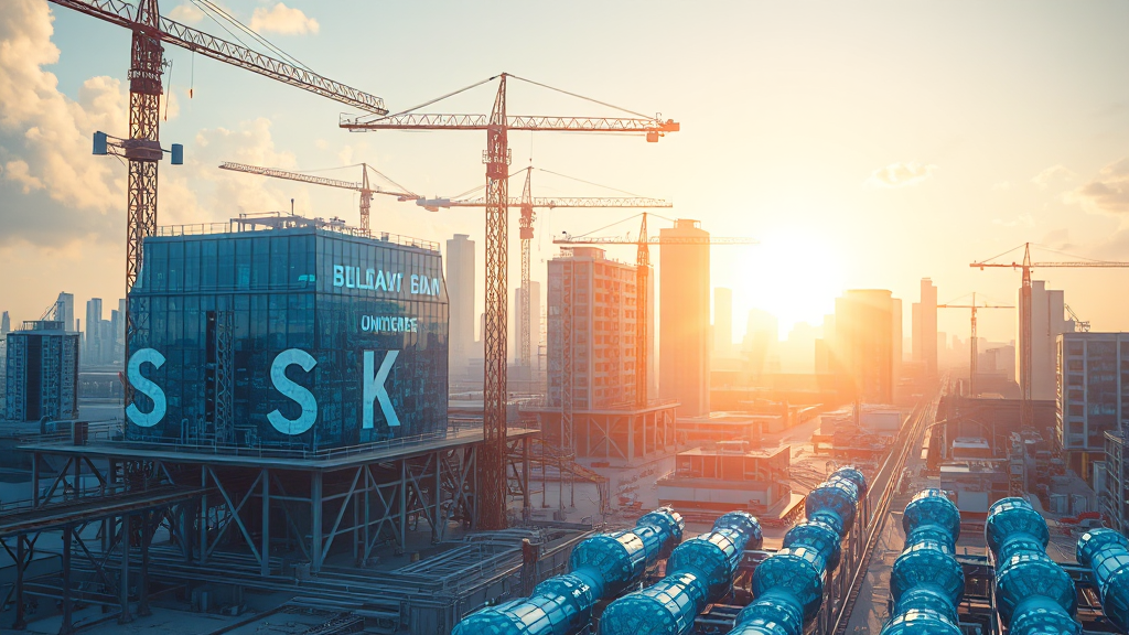 주요 파트너십, SK그룹 협력 (realistic 스타일)