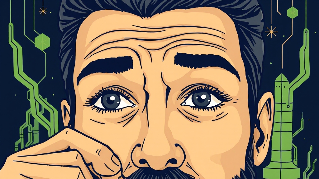 엔비디아 투자 시 고려 사항 (illustration 스타일)