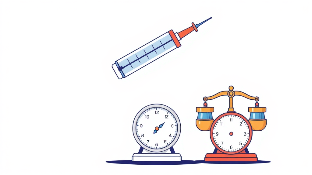 투여 방법 및 적합성 비교 (illustration 스타일)