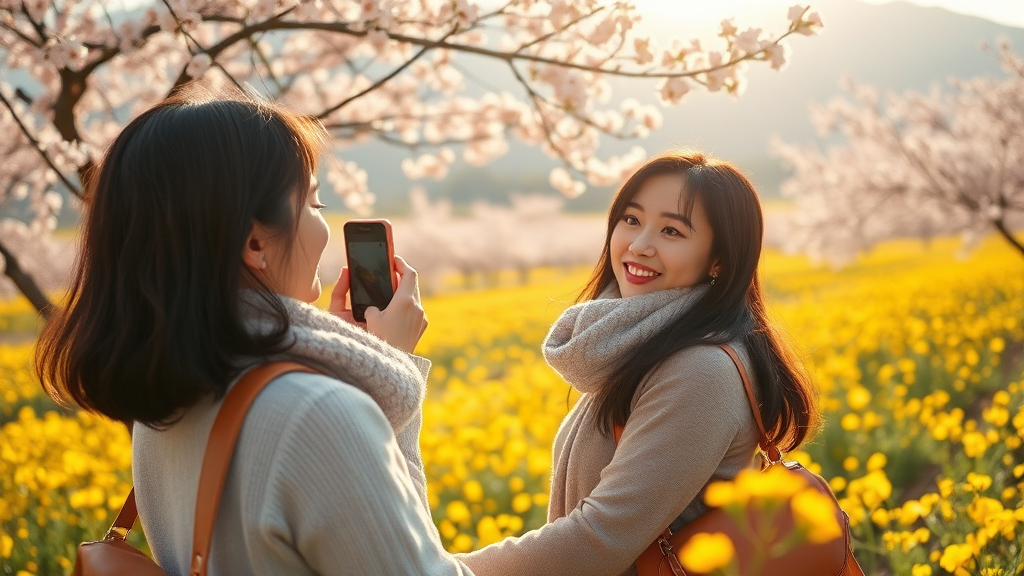 3월 제주 여행, 놓치지 말아야 할 꽃놀이 팁 (realistic 스타일)