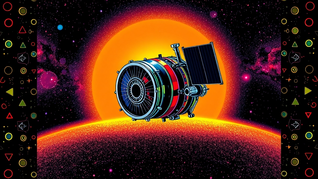 JWST, 우주의 눈과 첨단 장비 (popart 스타일)