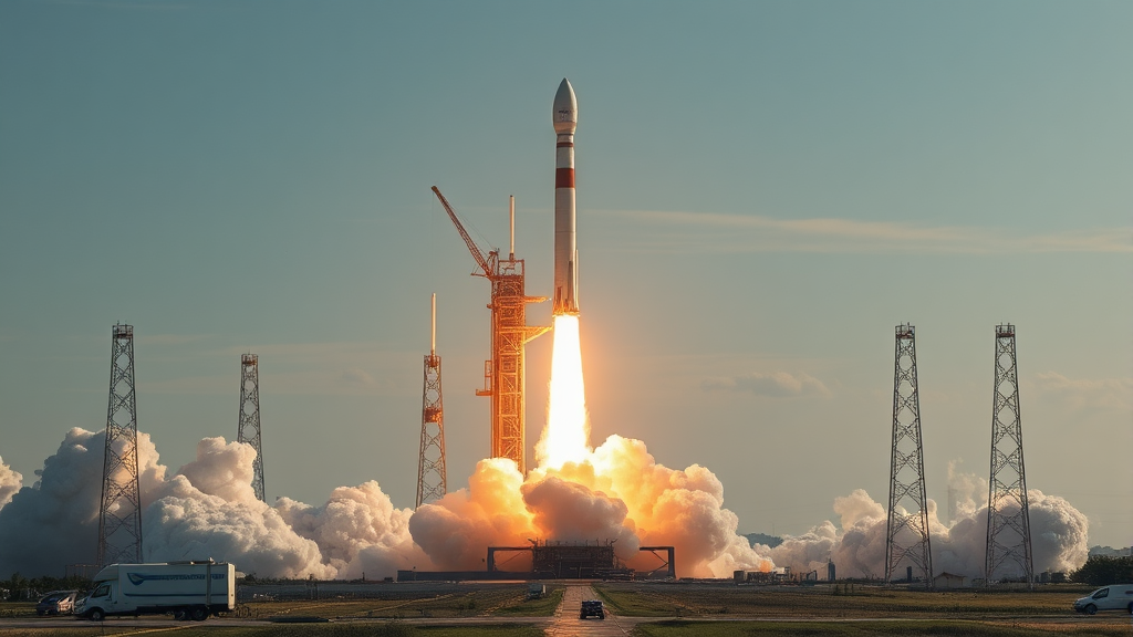 국내 우주 산업 밸류체인 분석 (realistic 스타일)