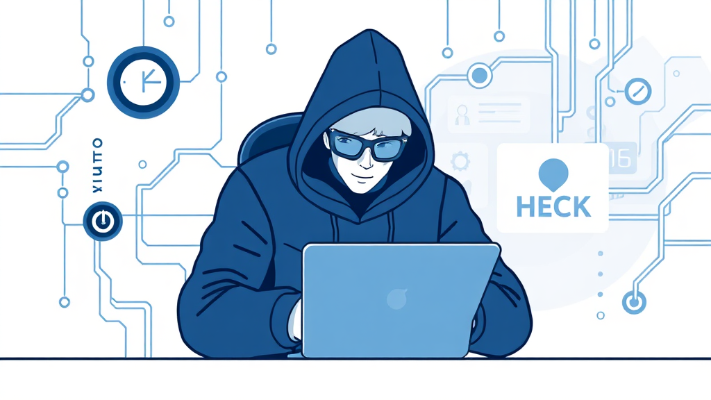 해킹 피해 발생 시 즉시 대처법 (illustration 스타일)