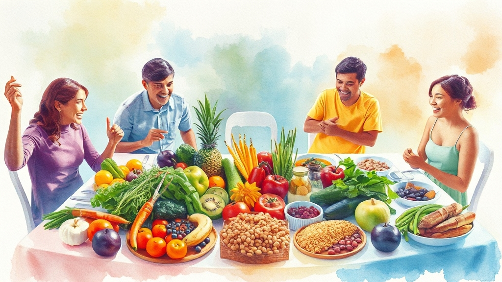 식이섬유 궁금증, 속 시원히 해결! (watercolor 스타일)