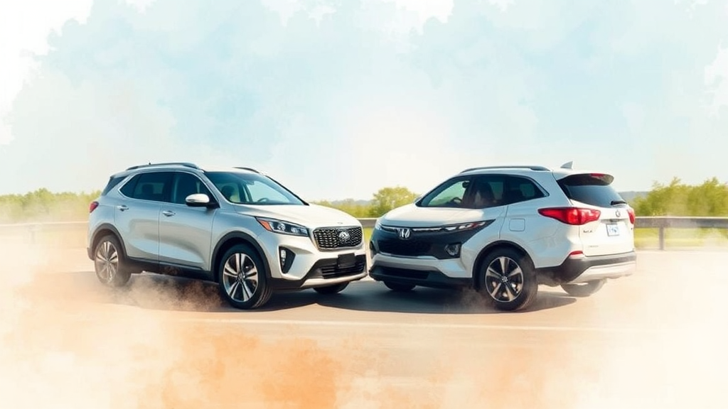 쏘렌토 vs CR-V, 당신의 선택은? (watercolor 스타일)