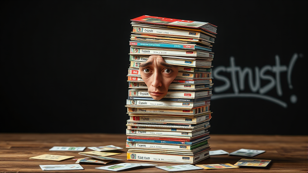 소비자 신뢰도 하락 및 업계 영향 (realistic 스타일)