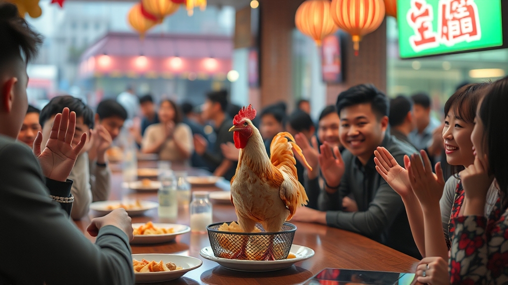 깐부치킨 방문 꿀팁 (realistic 스타일)