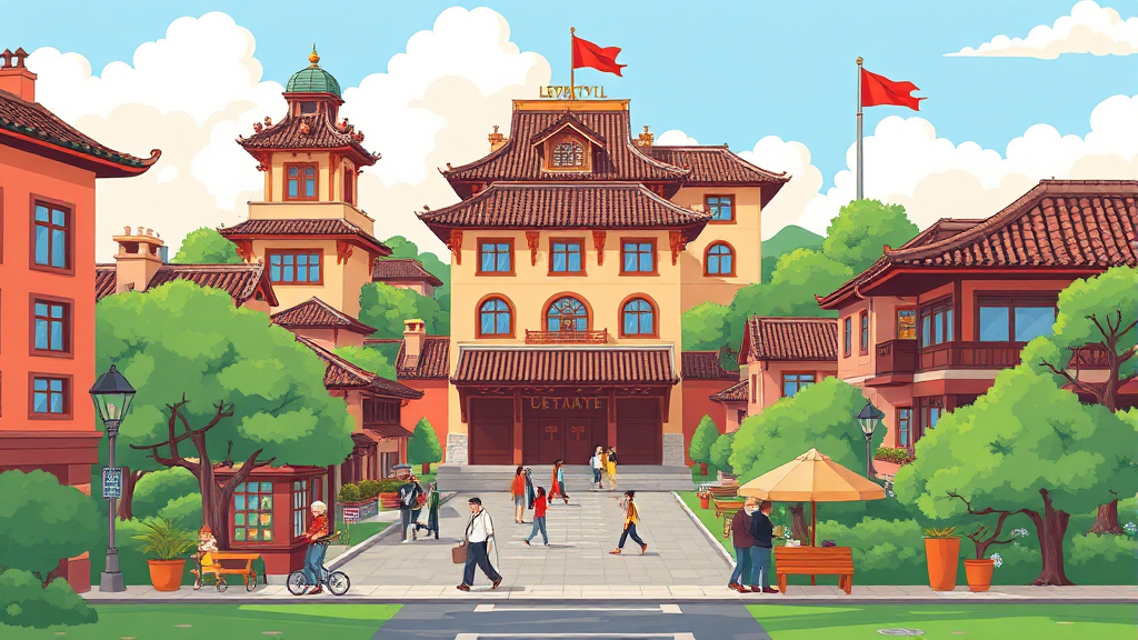 마곡 실버타운 입지 및 주변 환경 (cartoon 스타일)