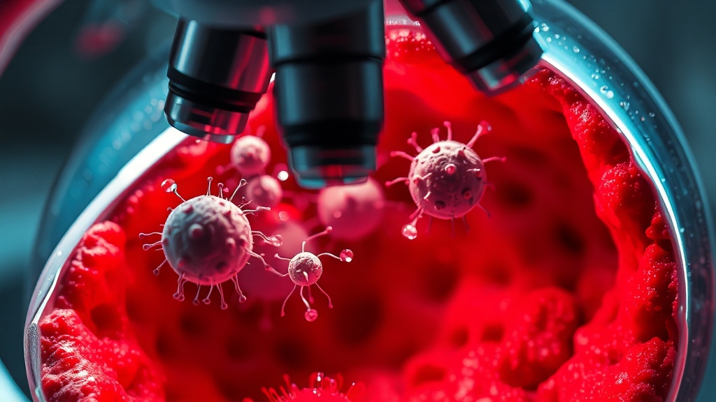 헬리코박터균: 위암의 주요 원인 (realistic 스타일)