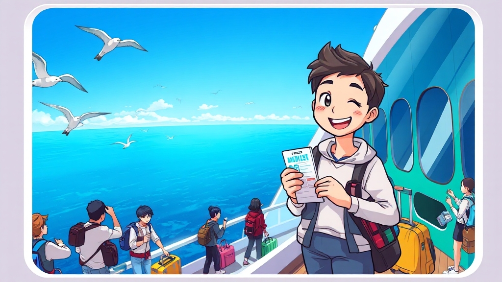 2025 울릉도 배편 크루즈 완벽 가이드: 항구별 시간표·요금·예약 방법 6 배편 이용 시 유의사항 (cartoon 스타일)