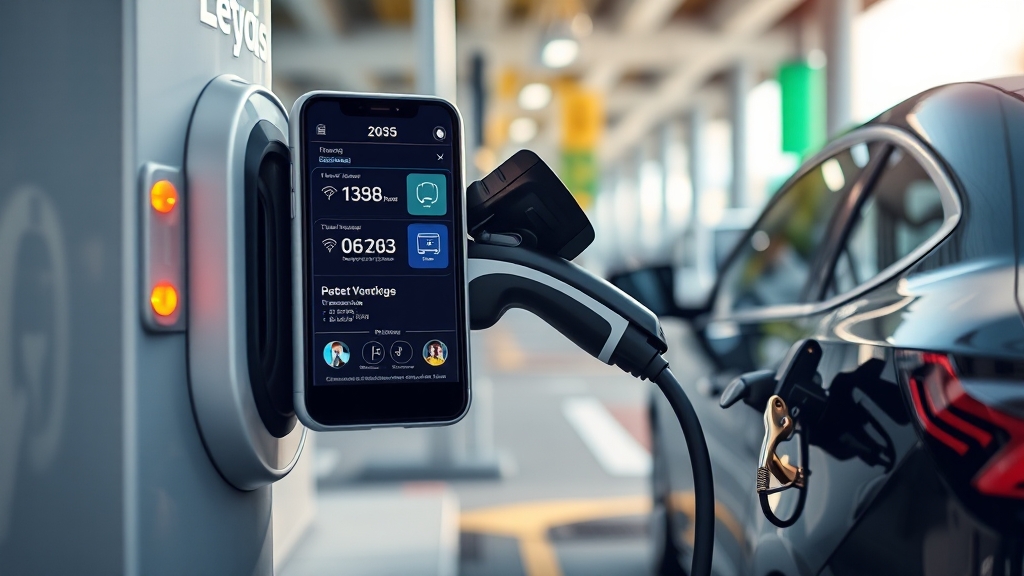 충전 비용 절감 앱 등장 예고! (realistic 스타일)