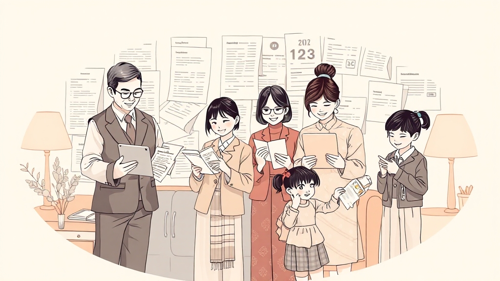 육아휴직, 어떻게 신청할까? (illustration 스타일)