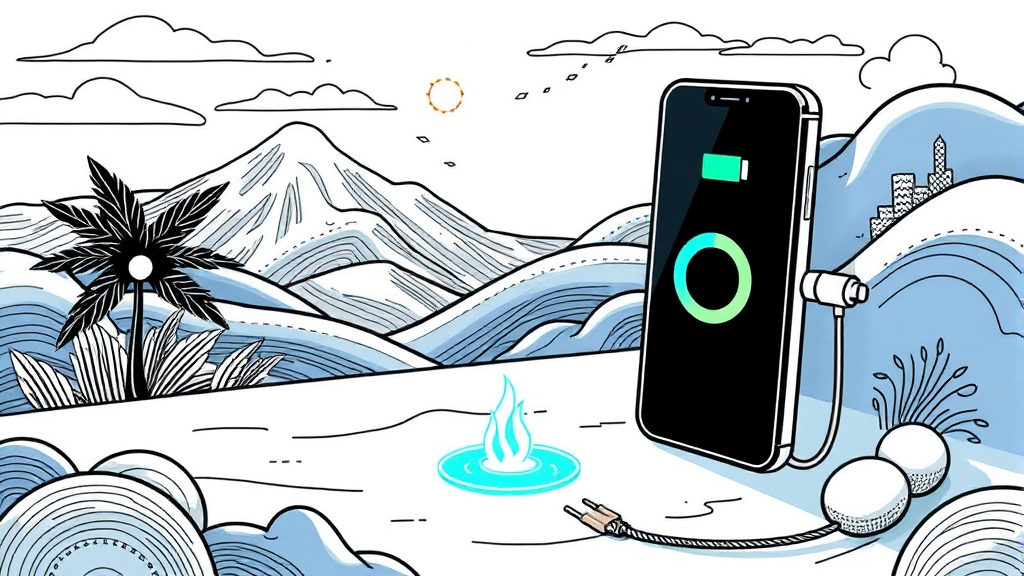 60W 충전, 왜 중요할까? (illustration 스타일)