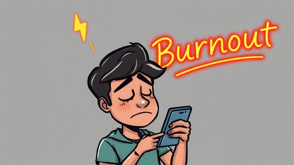 번아웃, 무엇일까요? (cartoon 스타일)
