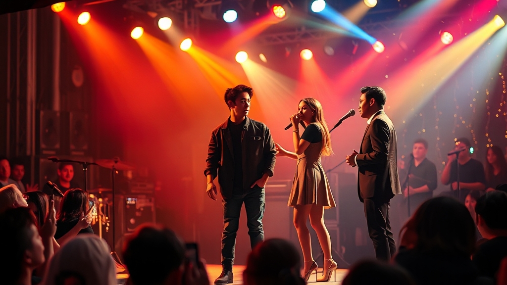 콘서트 라인업 정보 (realistic 스타일)