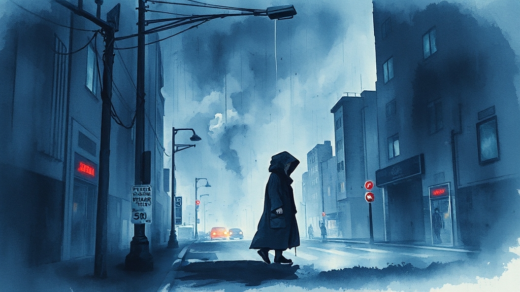 무단침입, 법적 정의는? (watercolor 스타일)
