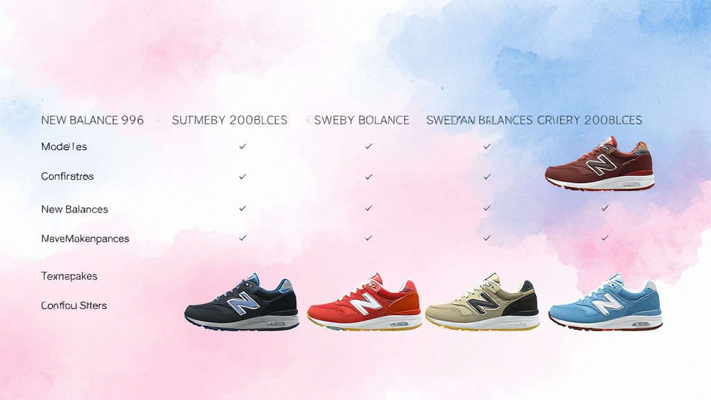 996 모델별 특징 비교 (watercolor 스타일)