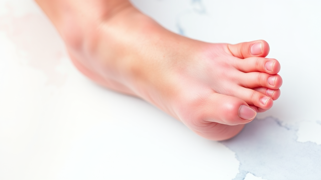 발바닥 지압점: 두통부터 불면증까지 효과적인 관리법 (watercolor 스타일)