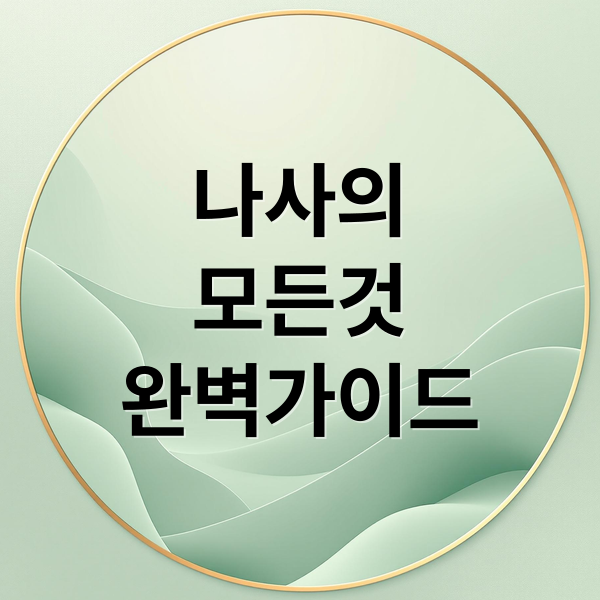 나사의
모든것
완벽가이드 (나사)
