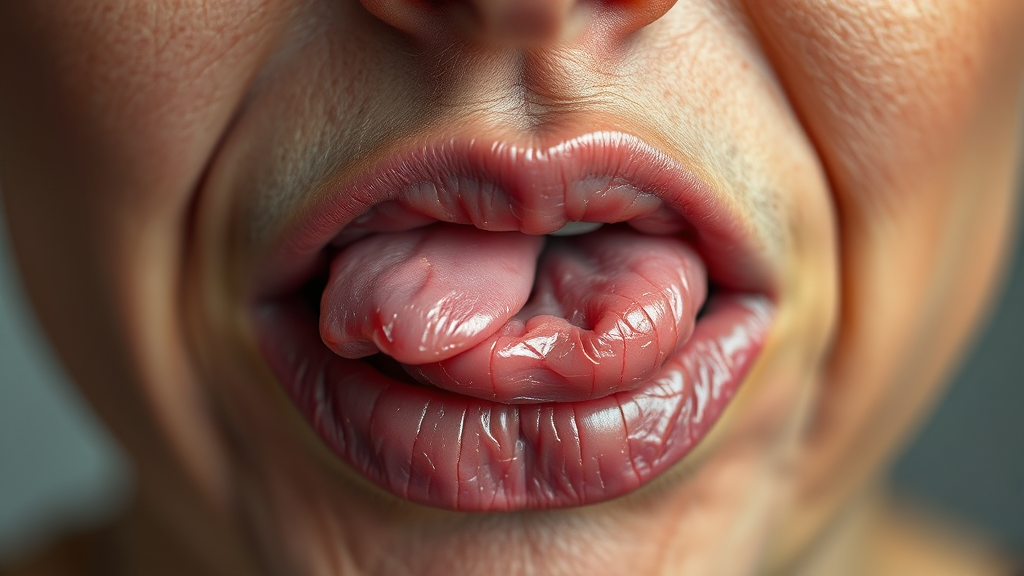 입술을 망치는 습관 (realistic 스타일)