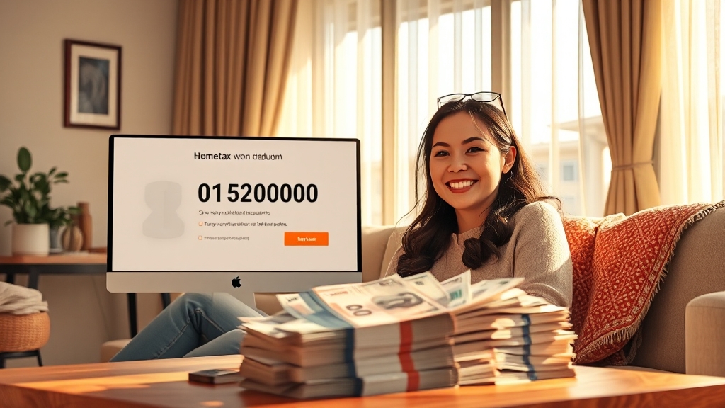 연말정산 신청 방법, 추가 혜택까지! (realistic 스타일)