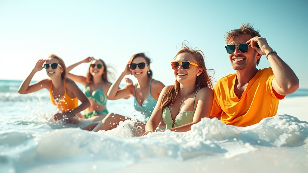 선글라스, 어디에 활용할까요? (realistic 스타일)