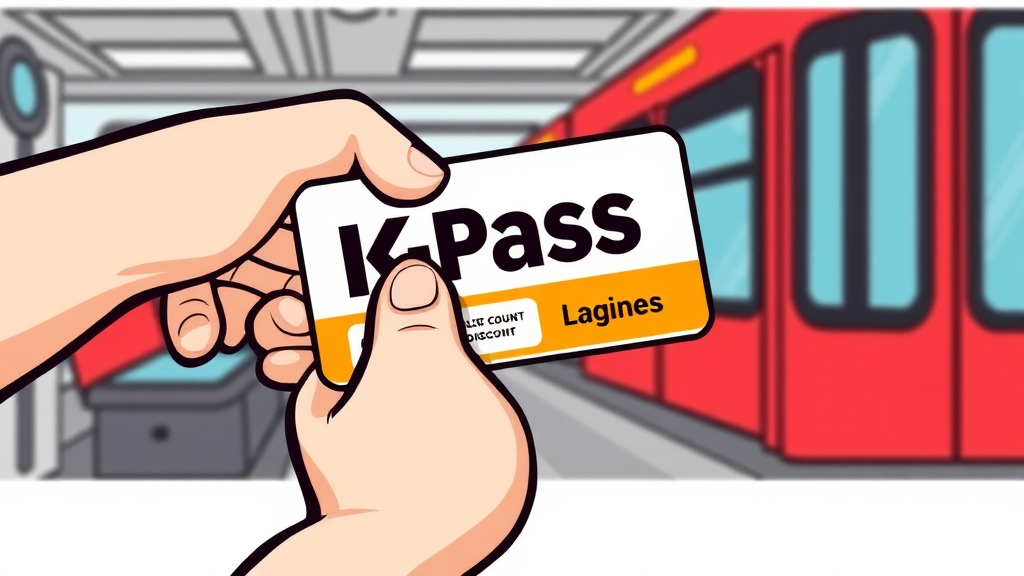 K패스 사용 방법 및 유의사항 (cartoon 스타일)