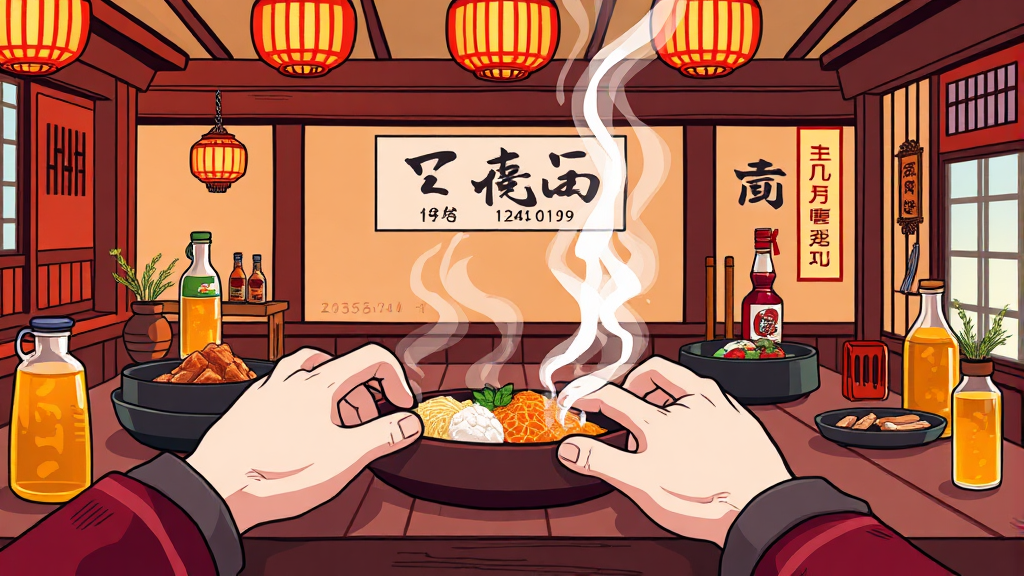 윤주당 방문 후기 및 꿀팁 (illustration 스타일)