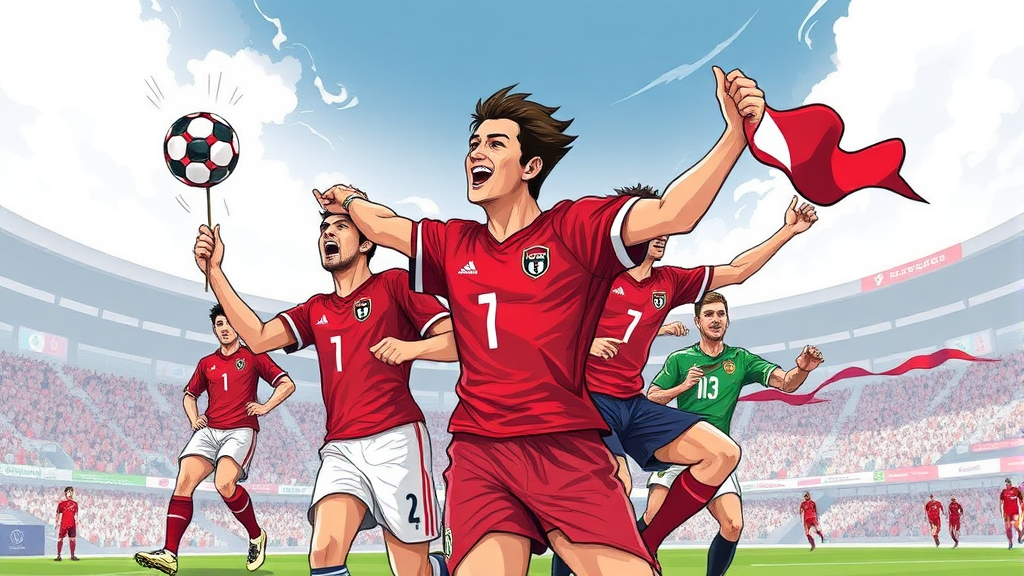 대한민국 A조 편성 분석 (illustration 스타일)