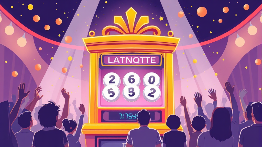 로또 추첨 방식과 원리 (illustration 스타일)