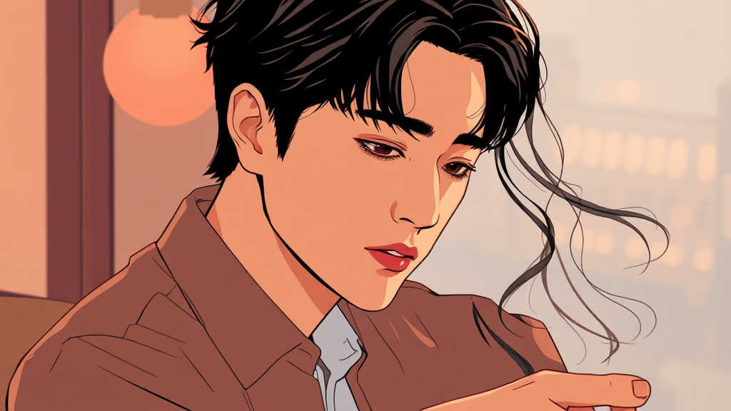 김승수의 작품 세계와 이상형 (illustration 스타일)