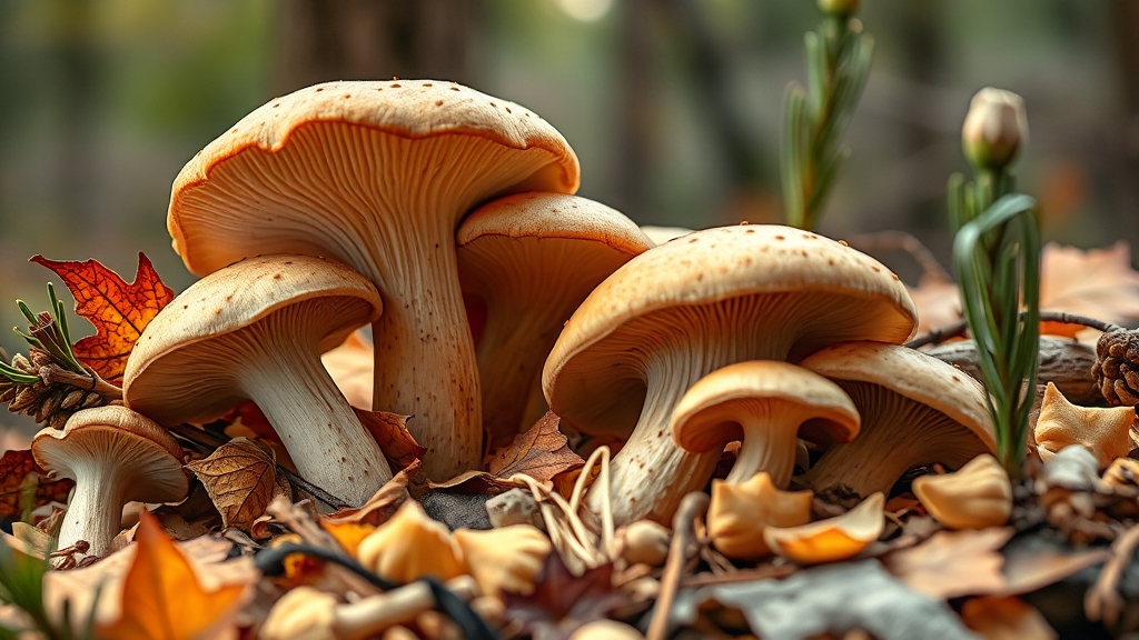 송이버섯 이야기 (realistic 스타일)