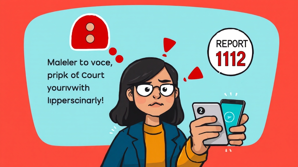 보이스피싱 예방 및 대처 방법 (cartoon 스타일)