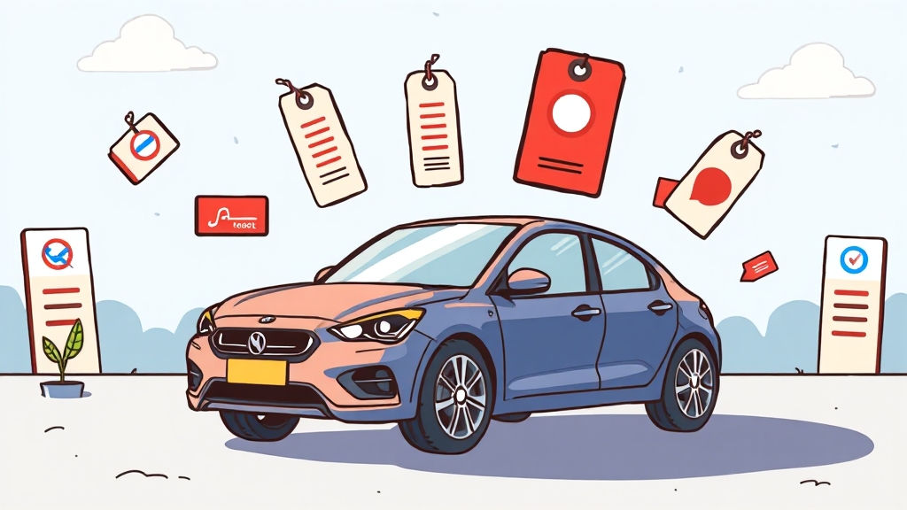 자동차보험 비교 가이드 (cartoon 스타일)