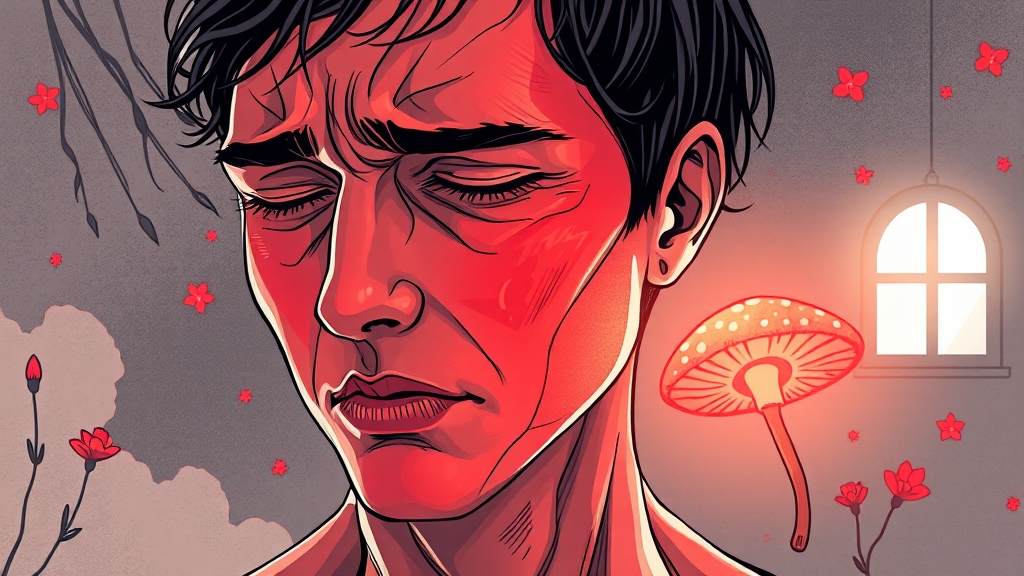 대상포진 후유증 관리 (illustration 스타일)