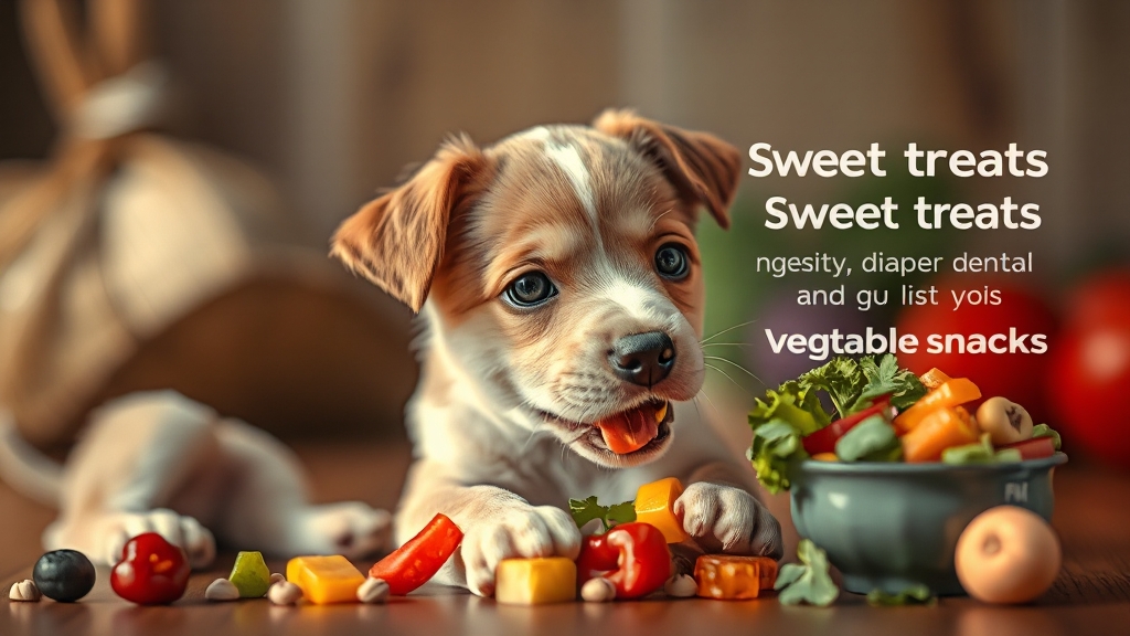 강아지 간식 속 당분, 왜 문제일까? (realistic 스타일)