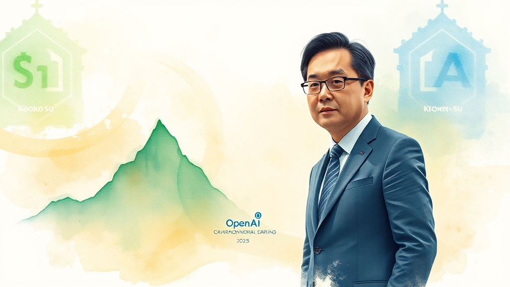 카카오, 2분기 실적 대박! (watercolor 스타일)