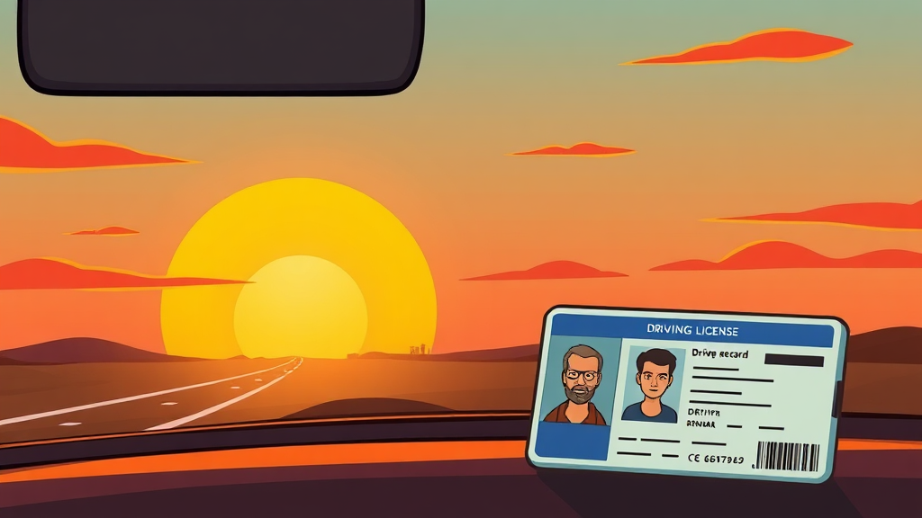 운전면허 반납 방법 및 필요 서류 (cartoon 스타일)