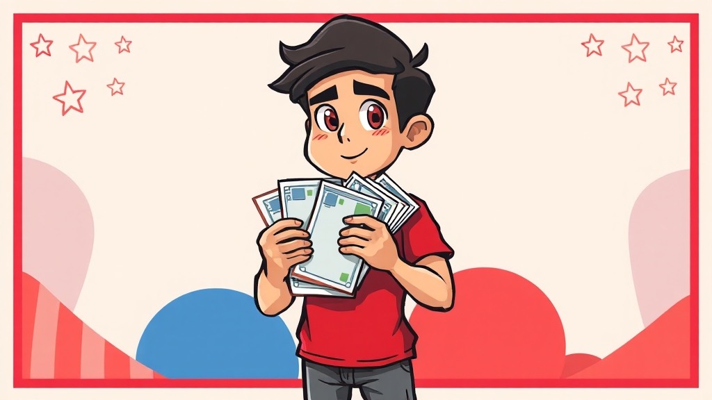 J1 비자 재정 능력 증명 방법 (cartoon 스타일)