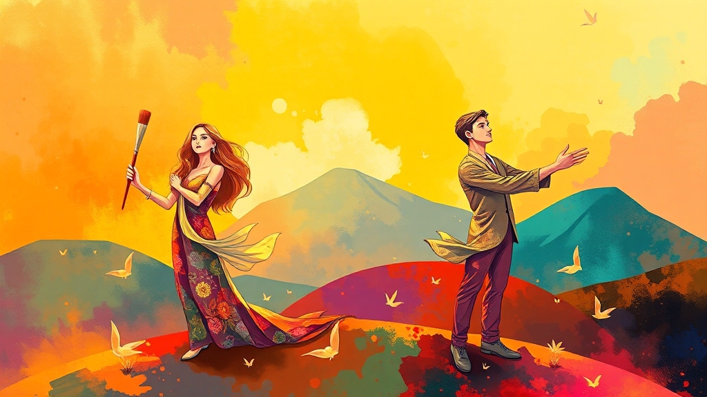 유형별 성격 특성 분석 (illustration 스타일)