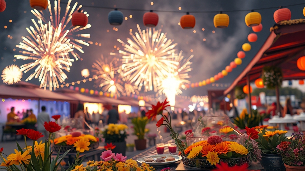 테마별 이색 행사 (realistic 스타일)