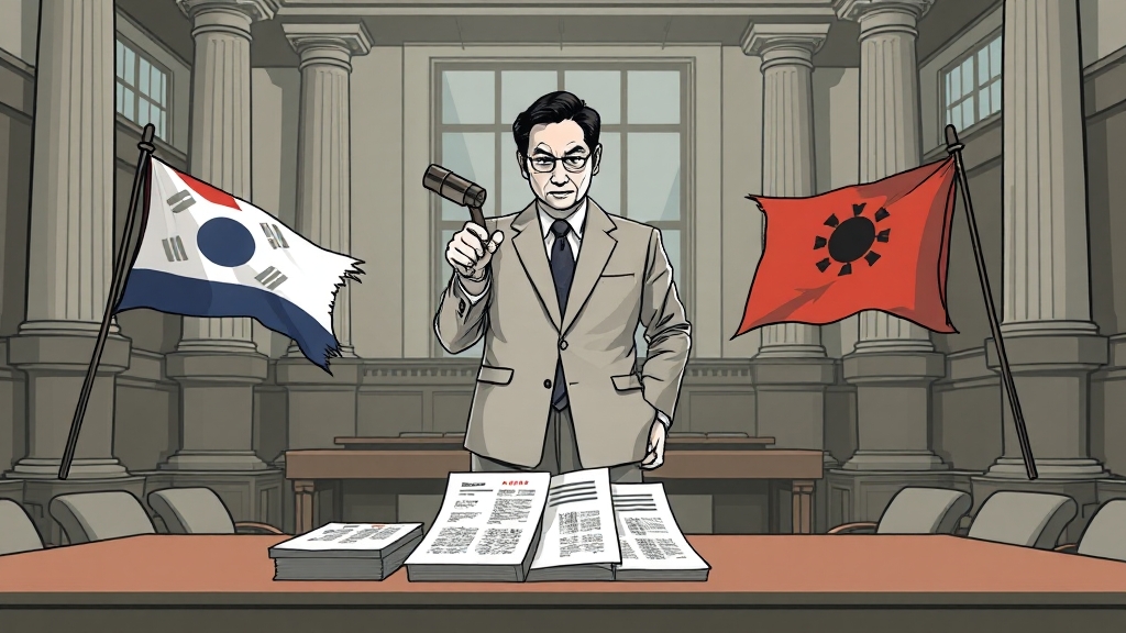 법사위, 주요 쟁점은? (illustration 스타일)