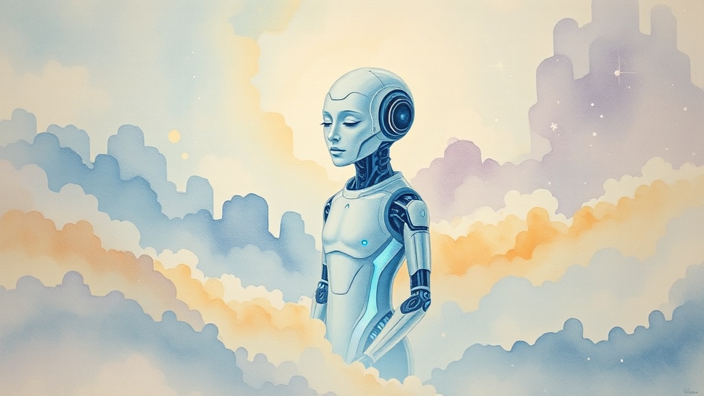 구글 제미나이: 생산성 향상 (watercolor 스타일)