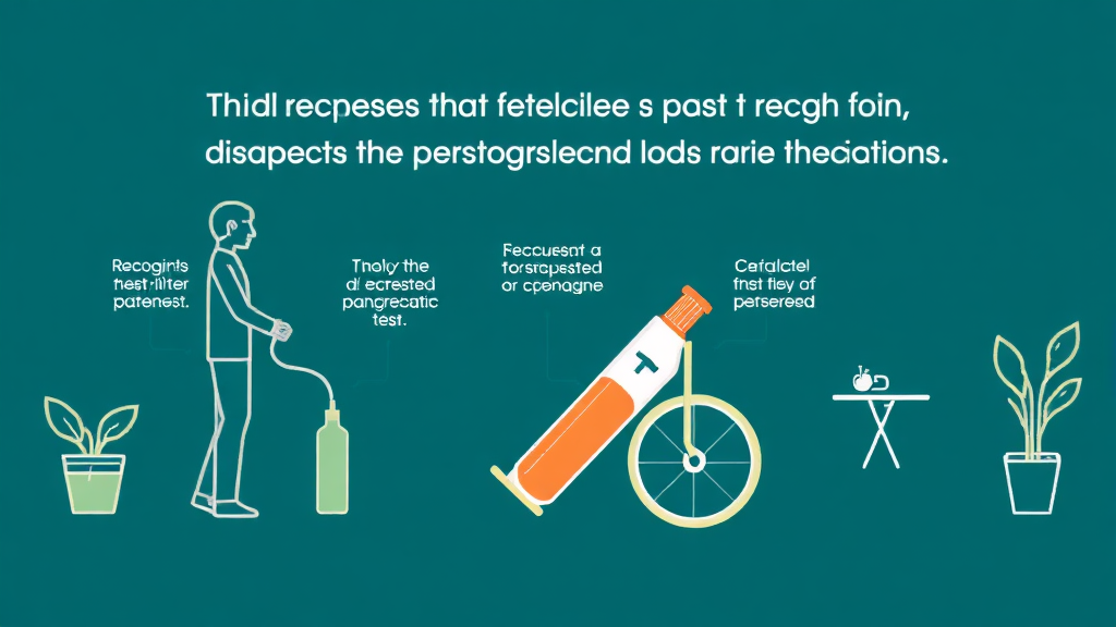 췌장장애 진단 및 판정 절차 상세 안내 (illustration 스타일)