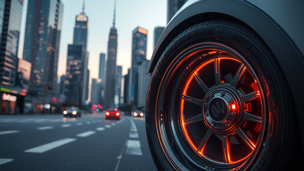 전기차 타이어 시장 진출 현황 (realistic 스타일)