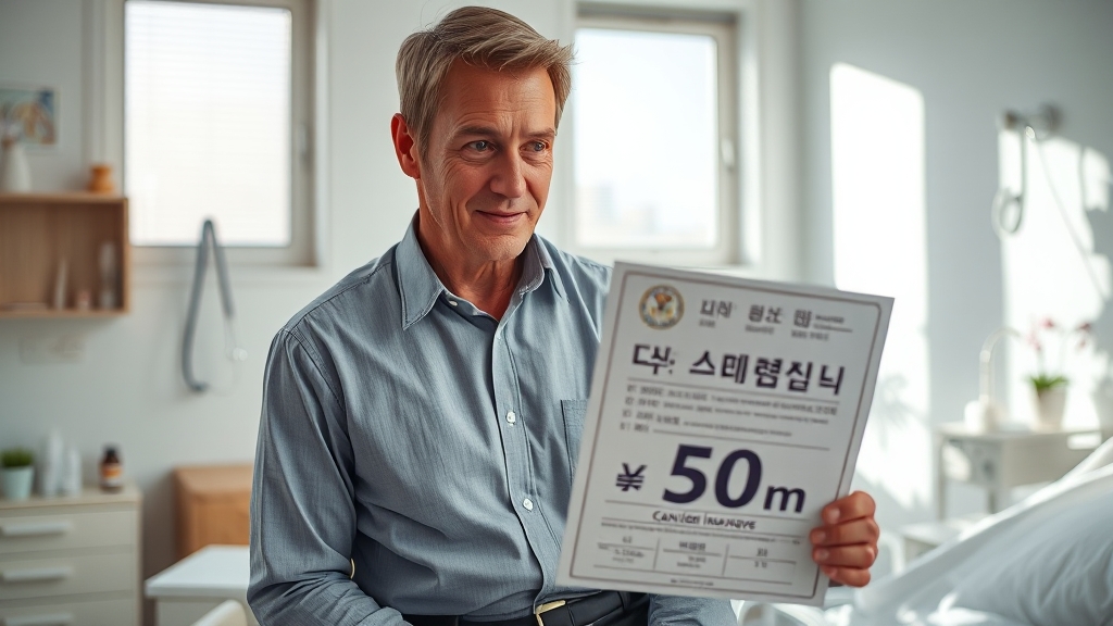 진단금 및 치료비 보장 (realistic 스타일)